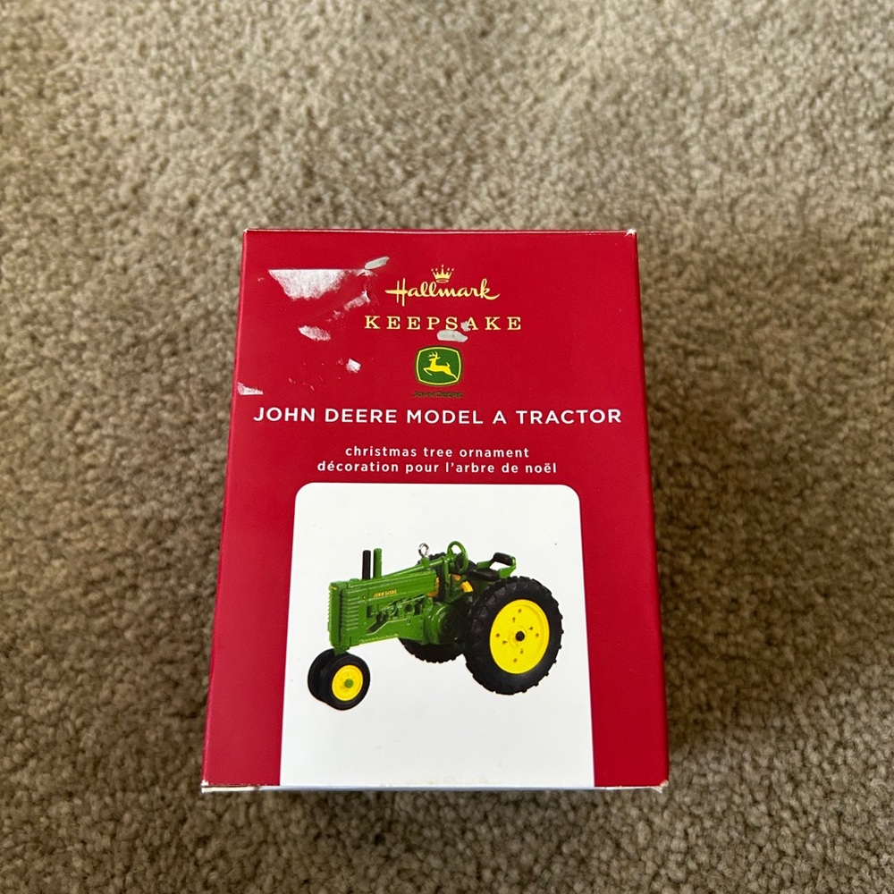 2020 Hallmark John Deere Model A Tractor die-cast metal Keepsake ornament